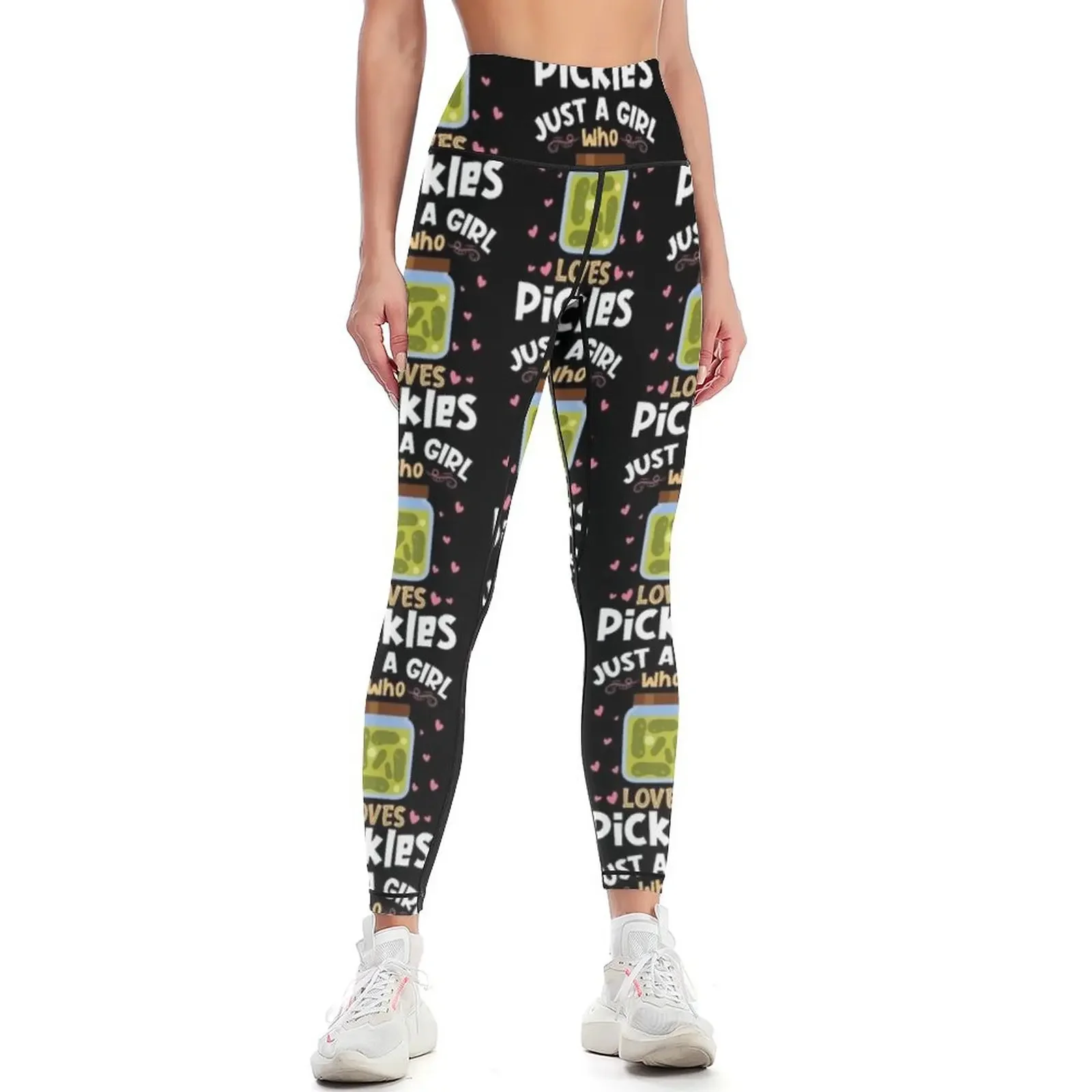 

Just a Girl who Loves Pickles Vegan Leggings Pants sport Women's sports push up fitness push up legging Womens Leggings