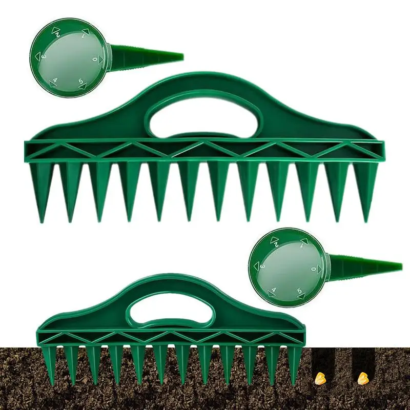 

Sowing Seeder Dispenser Set 4 Pcs Garden Seeder Soil Digger Planter Seeding Puncher Soil Digger Planter Sowing Seeder Tool