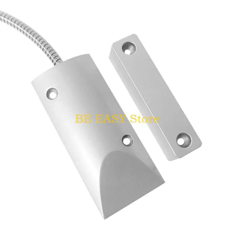 E28F 1 مجموعة جهاز استشعار الباب المغناطيسي إنذار نافذة الباب عالية الأمان إنذار البلاستيك مناسبة للاستخدام السكني والتجاري #3