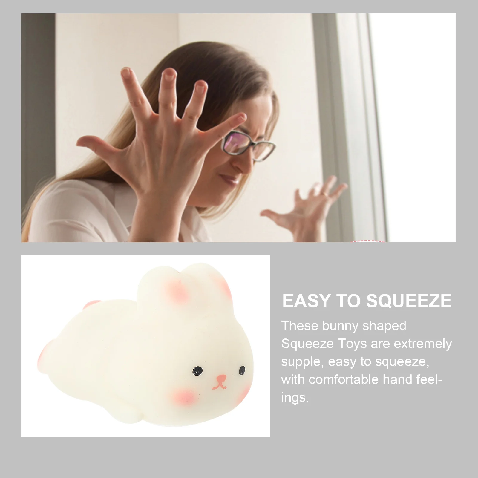 ألعاب أرنب قابلة للتمدد على شكل أرنب، ألعاب منزلية ناعمة مضحكة