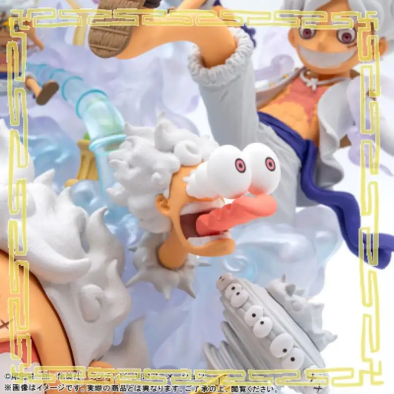 Echte Bandai Namco Banpresto One Piece Monkey D. Ruffy Premium 5, spezielle PVC-Anime-Figur, Modell, Spielzeug, Geschenk, Sammlerornament