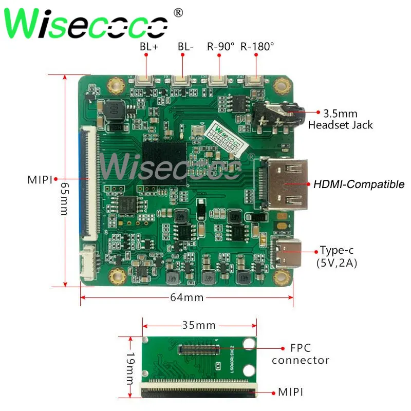 Imagem -05 - Módulo de Tela Lcd para Laptops Raspberry pi Padrão Landscape Driver Board Ips 2k 2560x1440