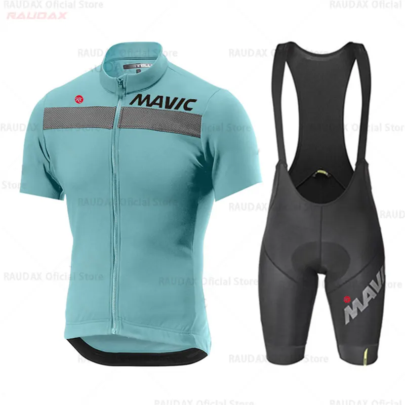 2023 RX Mavic Cycling Jersey Set for Men, Mountain Bike Uniforms, Summer Wear, Bicycle Clothing, MTB Shirts,