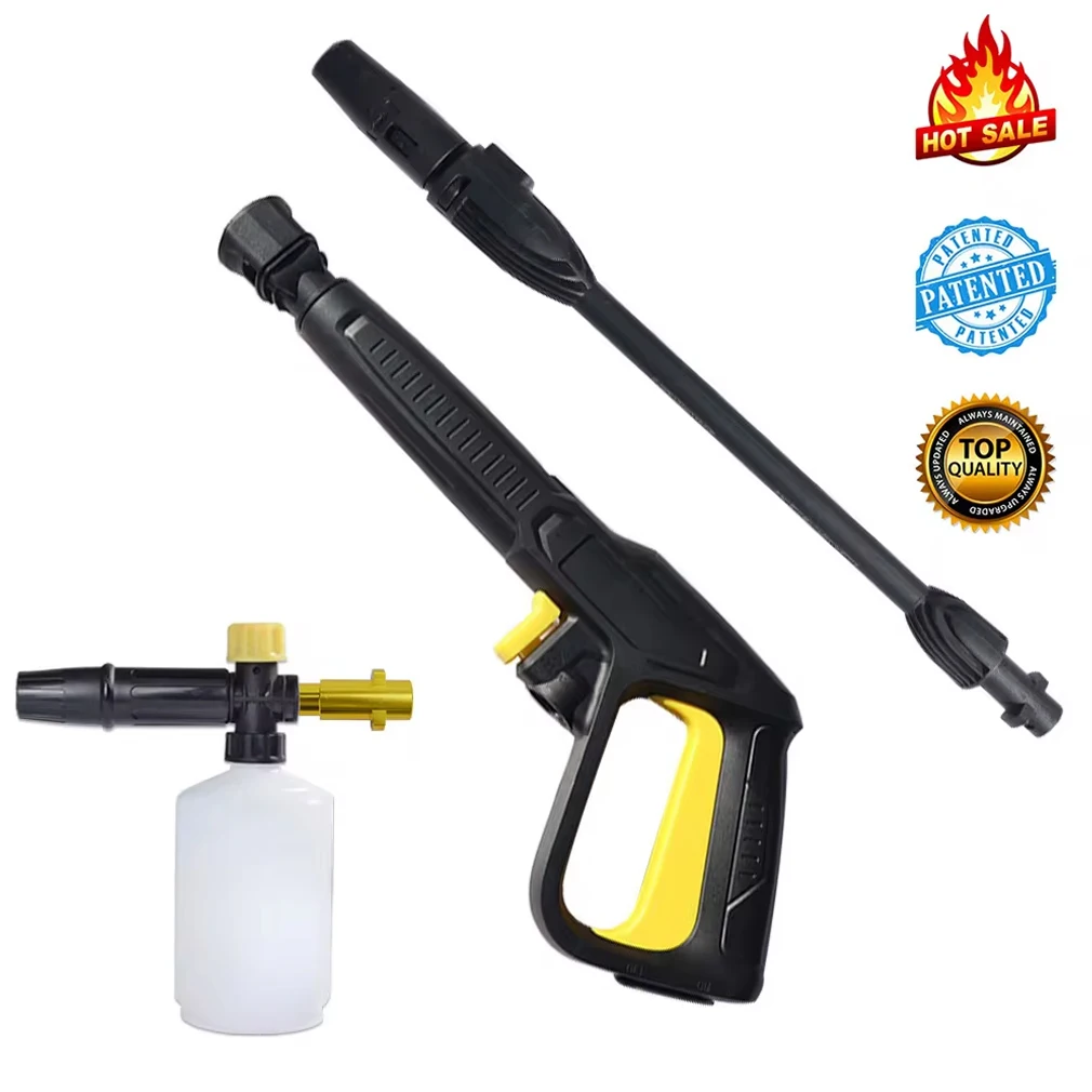 High Pressure Foam Gun Hose Kit Pressure Washser Spray Gun Foam Cannon Snow Foam Lance Foamer Hose Pipe Nozzle for Karcher