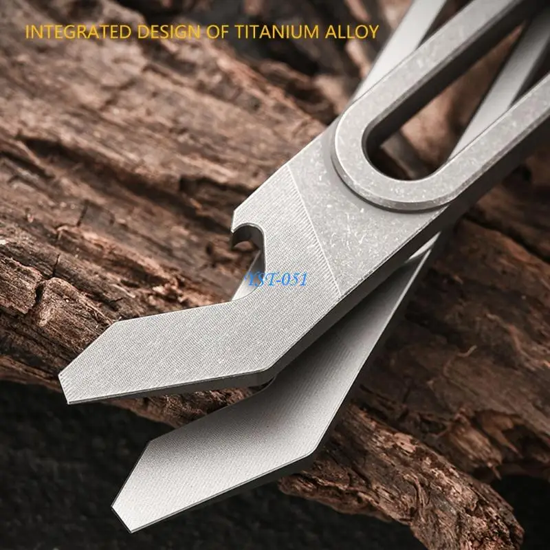 

E15A Portable Survival Gear Bottle Opener Puller Keychain Accessory For Camping