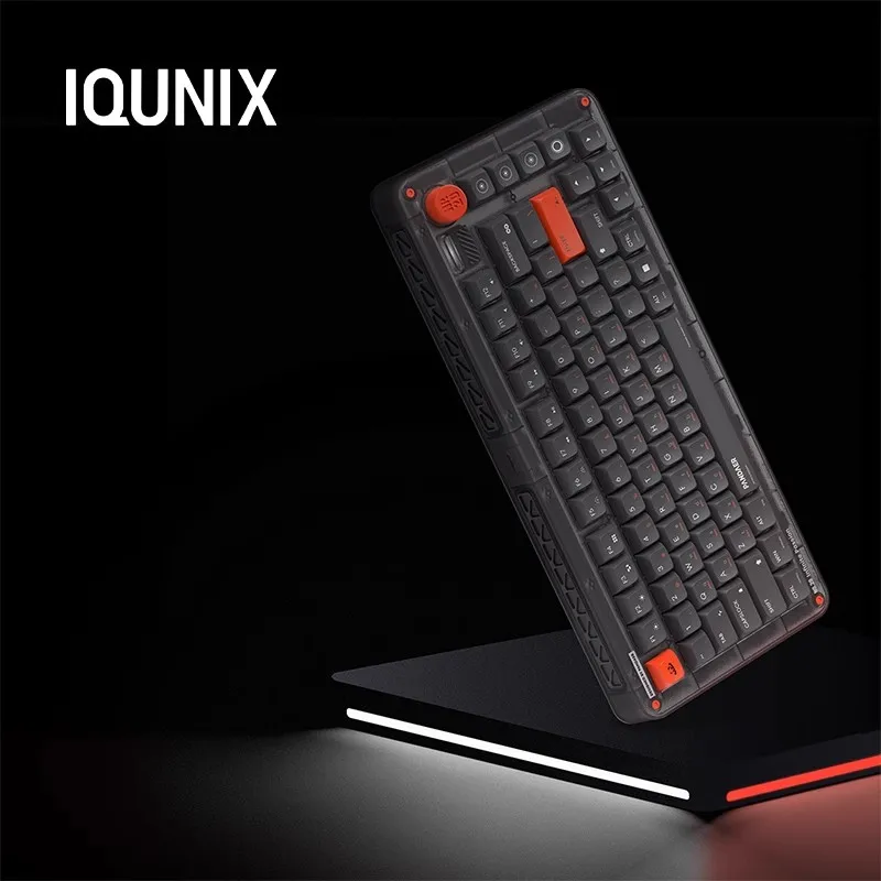 IQunix ZX75 Mechanical Keyboard Three Mode Wireless Bluetooth Aluminum Alloy Game Keyboards Hot Swap PC Custom Game Accessories