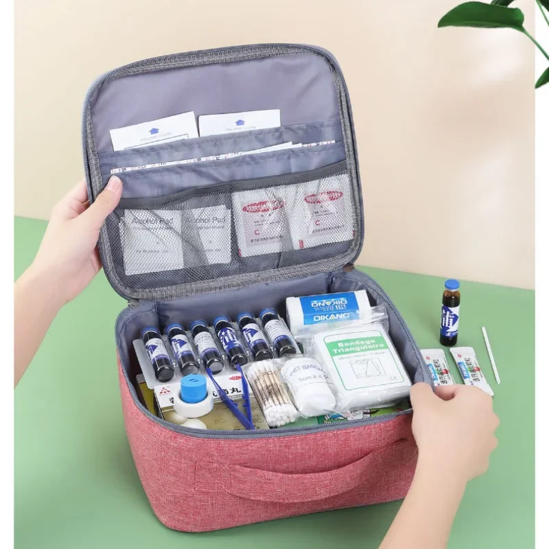 Mini botiquin kits de primeiros socorros Travel First Aid Kit Medicina Sacos Organizador Camping Outdoor Emergency Survival Bag Pill Case