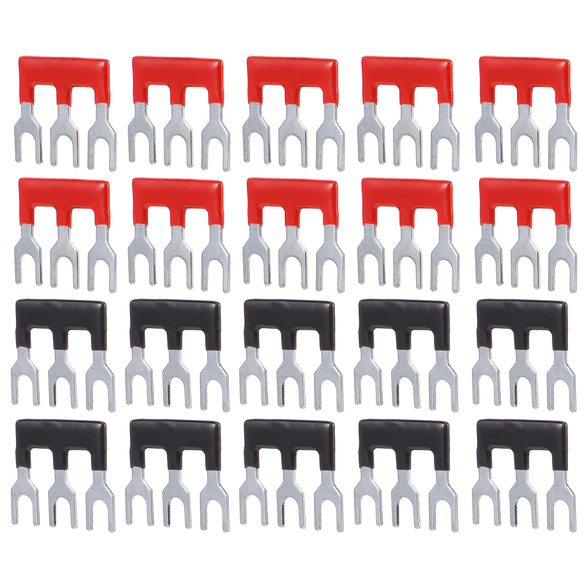 

20pcs TB1503 Terminal Shorting Strips Double Row Screw Wire Connector Blocks Black Red Home Appliances Electronics Machines