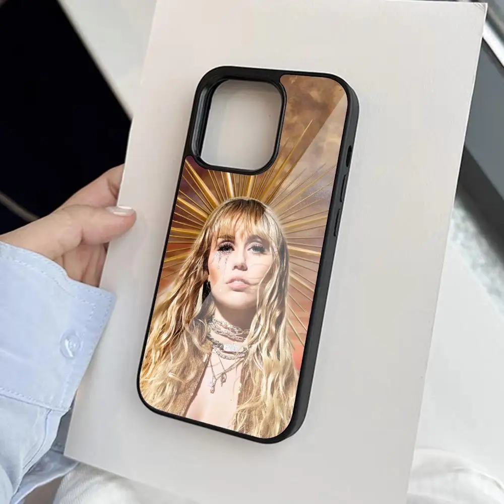 Miley Cyrus etui na telefon Iphone 15 14 13 12 11 Max Mini 8 Plus Se Xr X Xs 2020 PC + etui TPU