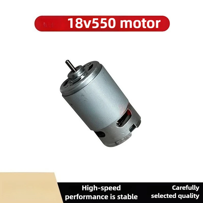 12V/18V/21V 550 Motor, Copper Wire Electric Motor for Lithium Chainsaw, Power Drill Replacement Parts