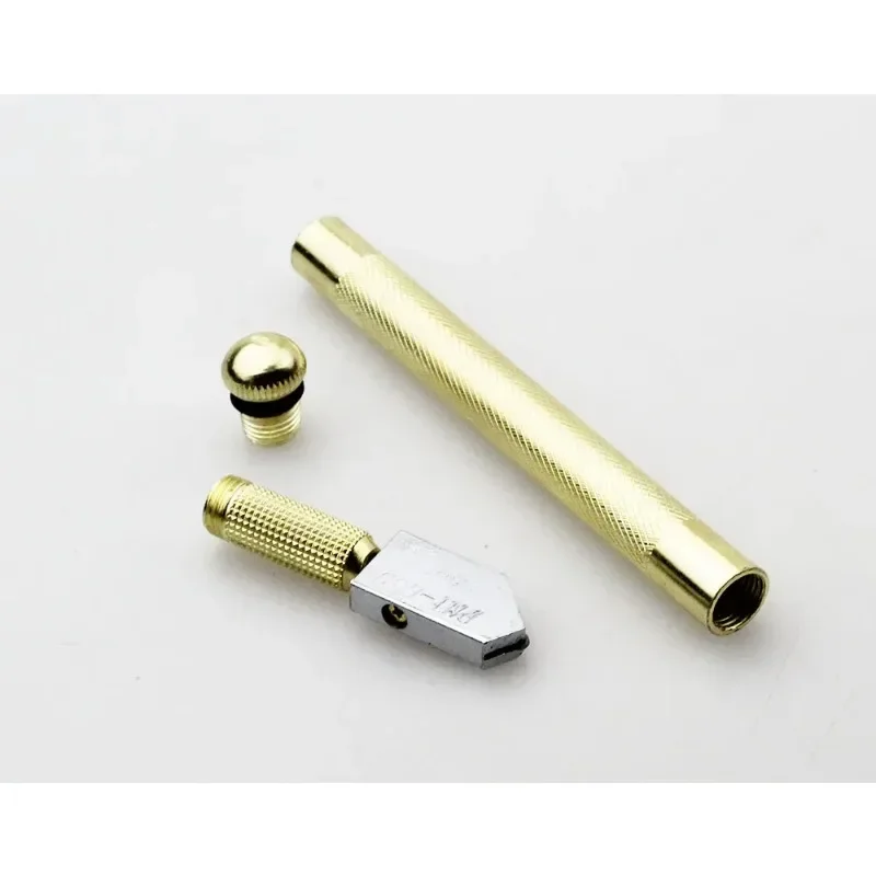 1Piece Professional Oil Filled Tungsten Carbide Bottle Glass Cutter Cutting Wheel Metal Handle Head Toyo Diamond Hand Tools