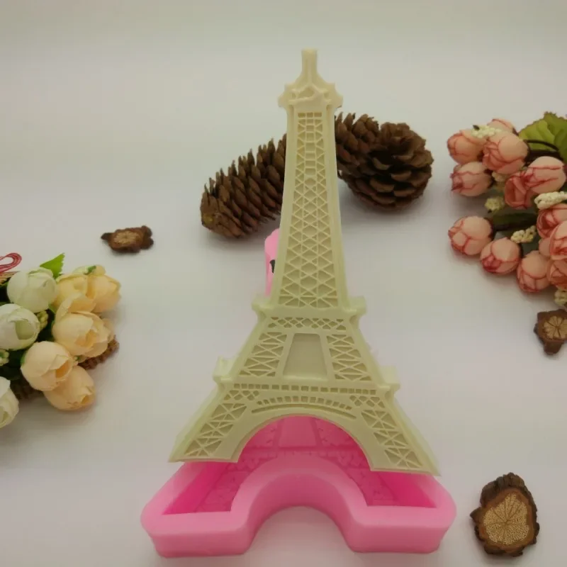 Diy Eiffel Tower Modeling Silicone Candle Mold Handmade Crafts Gypsum Clay Resin Making Tools Desktop Decoration Home Gifts