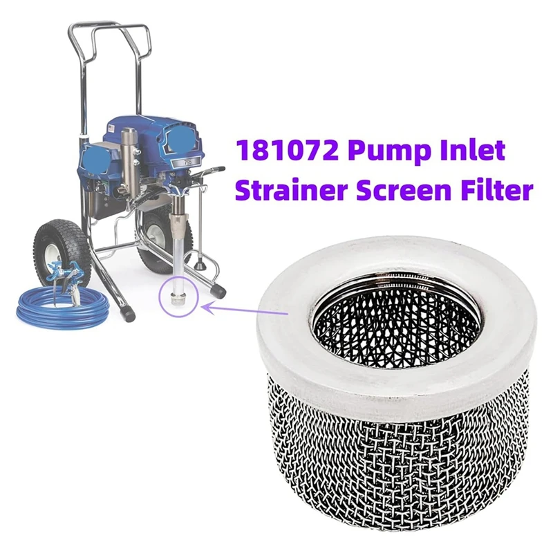 181072 Pump Inlet Strainer Screen Filter& 257352 Prime Sprayvalve Drain Dump Valve Fits 695 795 3900 1095 1595 5900