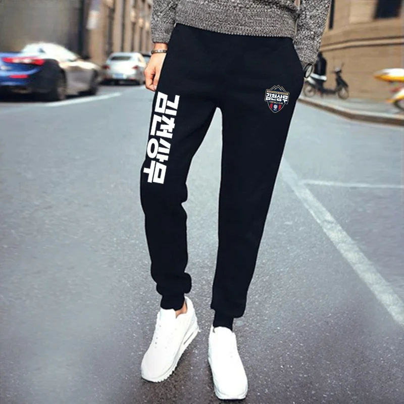 

Спортивные брюки унисекс JinQu angWu angZhou Phoenix K League для футбольных фанатов, повседневные, с высокой талией, прямого кроя