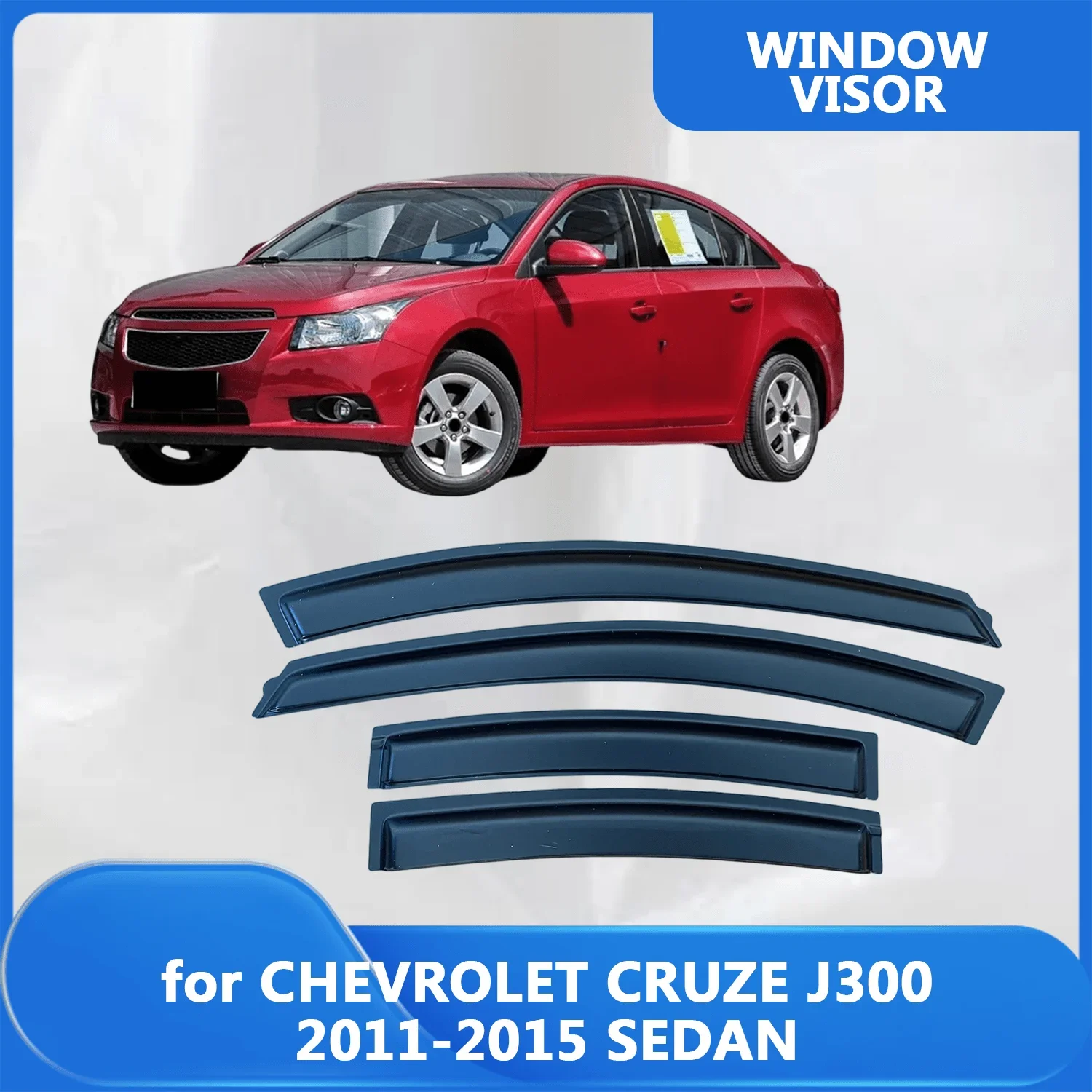 

Window Visor for CHEVROLET CRUZE J300 2011 2012 2013 2014 2015 SEDAN Wind Deflectors Rain Guards Door Visor Vent Shades