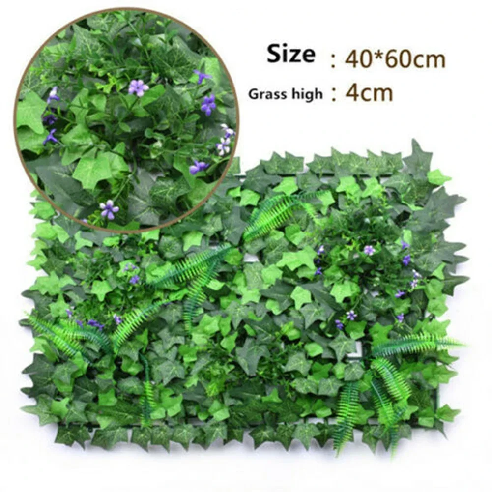 60x40cm Artificial Green Wall Landscape Home Garden Fence Jungle Decor Fake Plants Hanging Grass Greenery Wall Panels Decoration