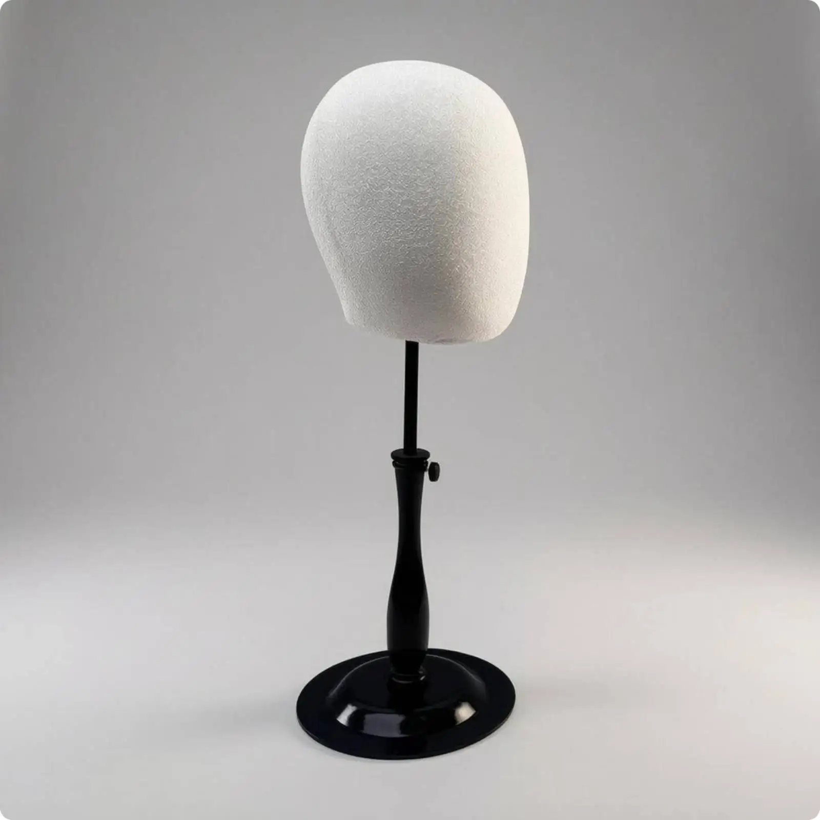 Adjustable Hairpiece Display Stand Round base Adjustable Hairpiece Stand Cloth-Covered Hair Accessory