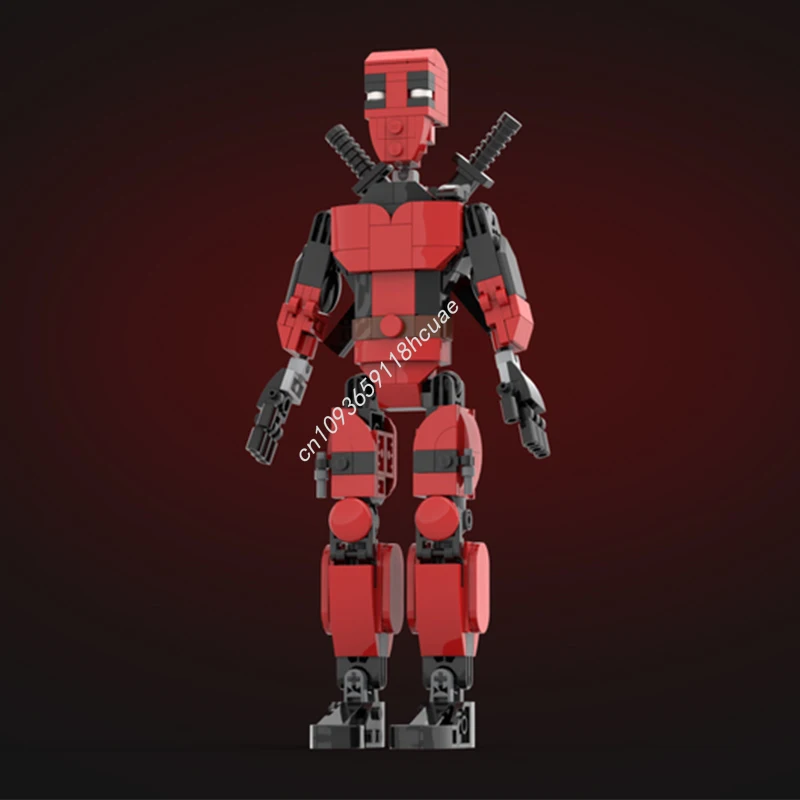 

282pcs MOC Deadpoolers Posable figure Super Heroes Building Blocks Christmas Gift STEM Educational Exclusive Collector Showcase