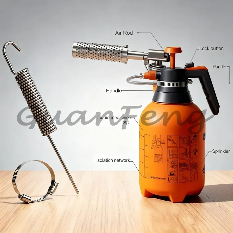 Alloy Material Complete Sprayer Accessories Kit, Full Set Replacement Parts for Household Small Spray Equipment Repair