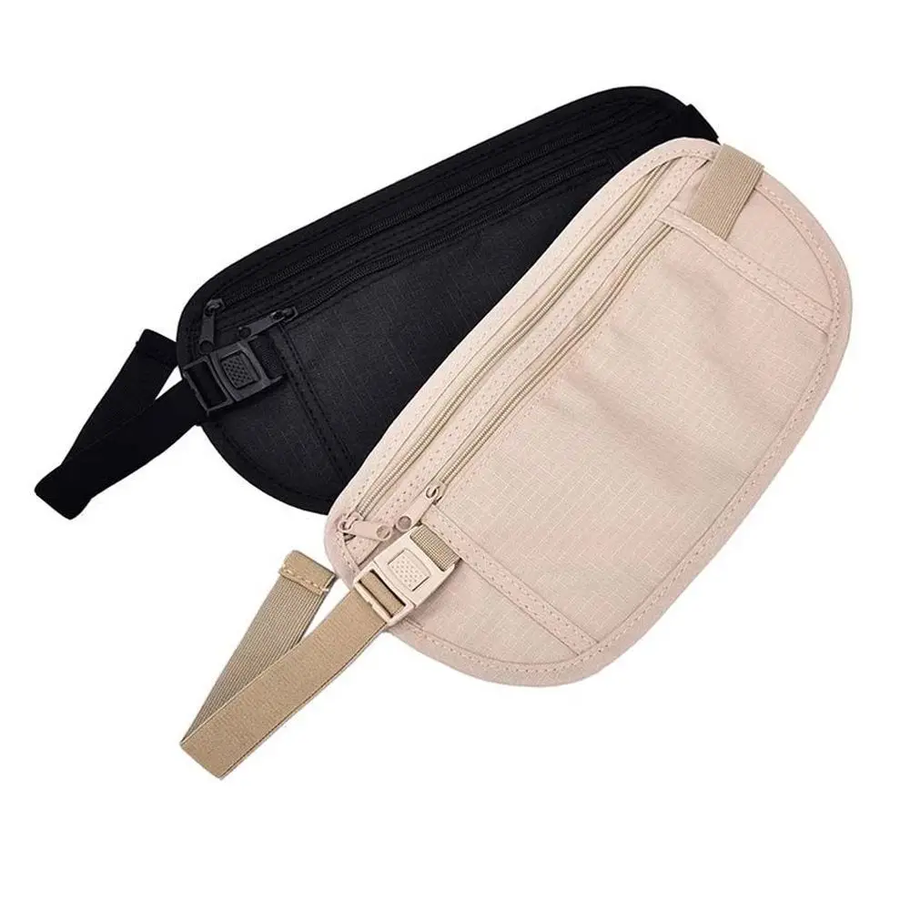 Invisible Travel Waist Packs Pouch for Passport Money Belt Bag Hidden Security Wallet Gift Travel Bag Chest Pack Money Waist Bag