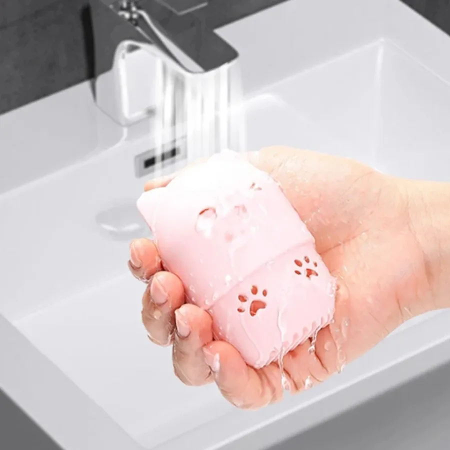 حافظة مكياج محمولة من السيليكون الناعم ، خلاط بودرة للتجميل ، حامل إسفنجي ، حافظة تجفيف ، علبة مستحضرات تجميل ، 1 * *