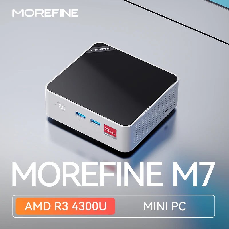 มินิพีซี MOREFINE M7 AMD Ryzen R3-4300U WIN11PRO คอมพิวเตอร์ตั้งโต๊ะ แรม DDR5 แบบดูอัลแชนแนล รองรับ M.2 PCIE4.0 SSD WiFi6 BT5.3 สำหรับเล่นเกม