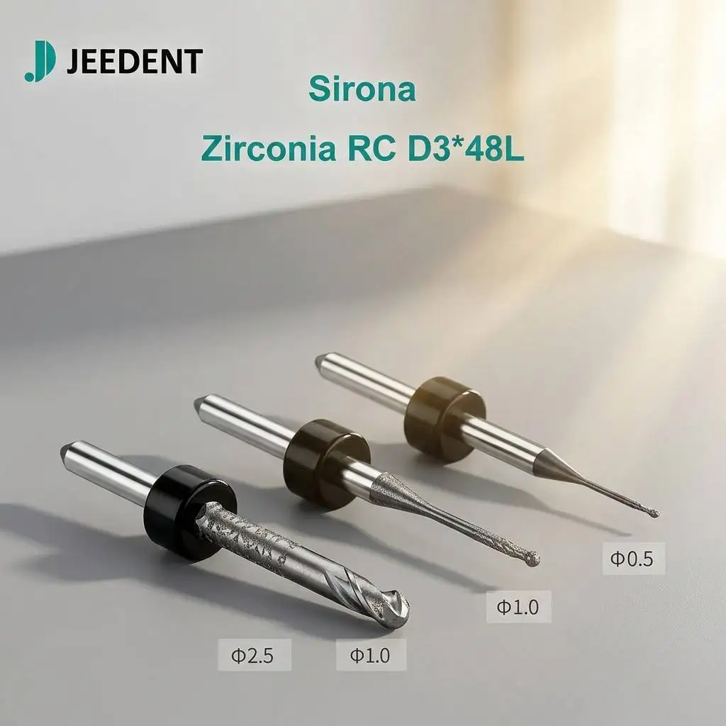 DC Sirona Milling Burs for Zirconia MC XL MC X5 100% Matching 300-500 Units Long Life Diamond Coated DLC Milling Bur 1pc