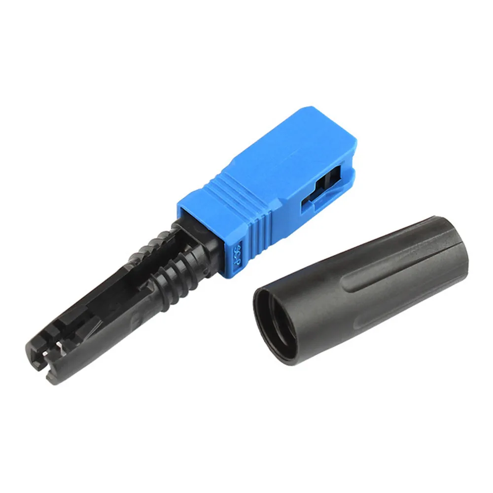 SC/UPC 커넥터 고품질 SC 광섬유 퀵 커넥터 UPC 고속 커넥터, 단일 모드 FTTH SC 28mm 절단 길이 50 개