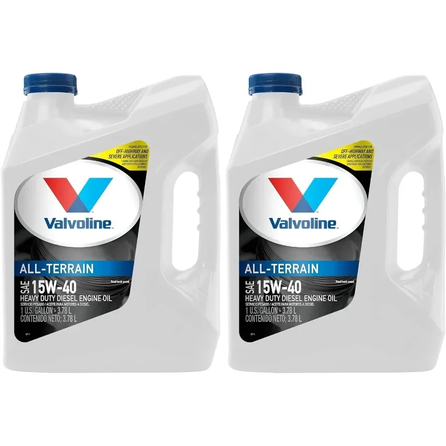 

Valvoline All Terrain 15W-40 Heavy Duty Diesel Engine Oil 1 GA Pack of 2 High-Performance Synthetic Blend Oil for Heavy-Duty Di