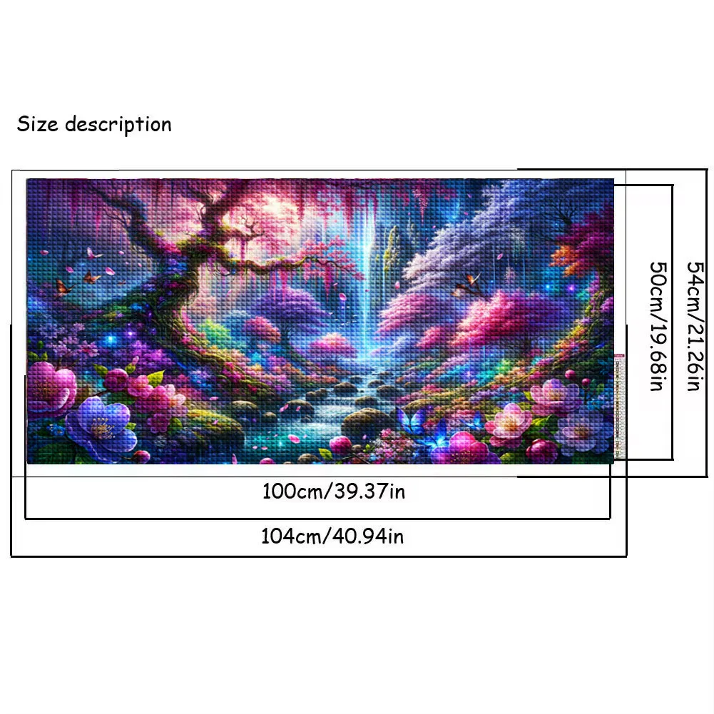 Enchanting sakura forest DIY 5D Diamond Painting Fantasy Landscape New 2024 Full Mosaic Diamond Embroidery Sale Large Size