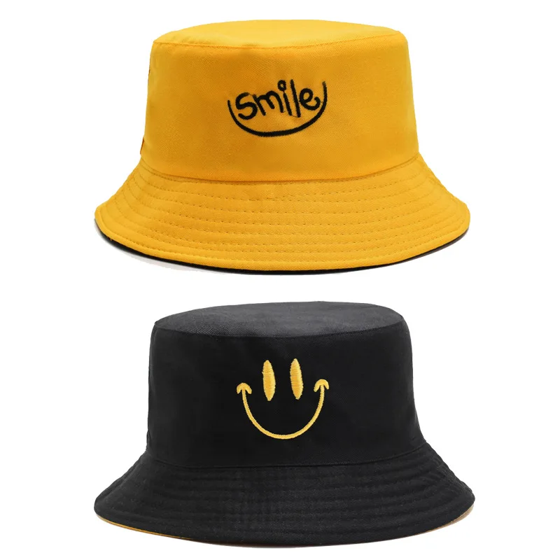 Fisherman's Hat Double Sided Wearing Women's Summer Korean Edition Tidal Sun Shade Sun Hat Japanese Smiling Face