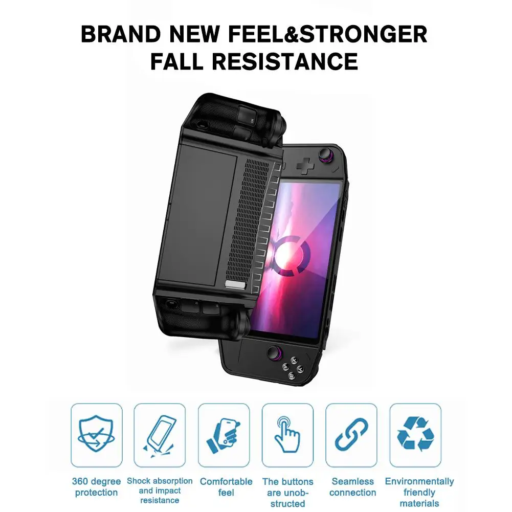غطاء حماية مضاد للسقوط ومضاد للصدمات لوحدة التحكم في الألعاب Legion Go لملحقات ألعاب Legion Go E6w5