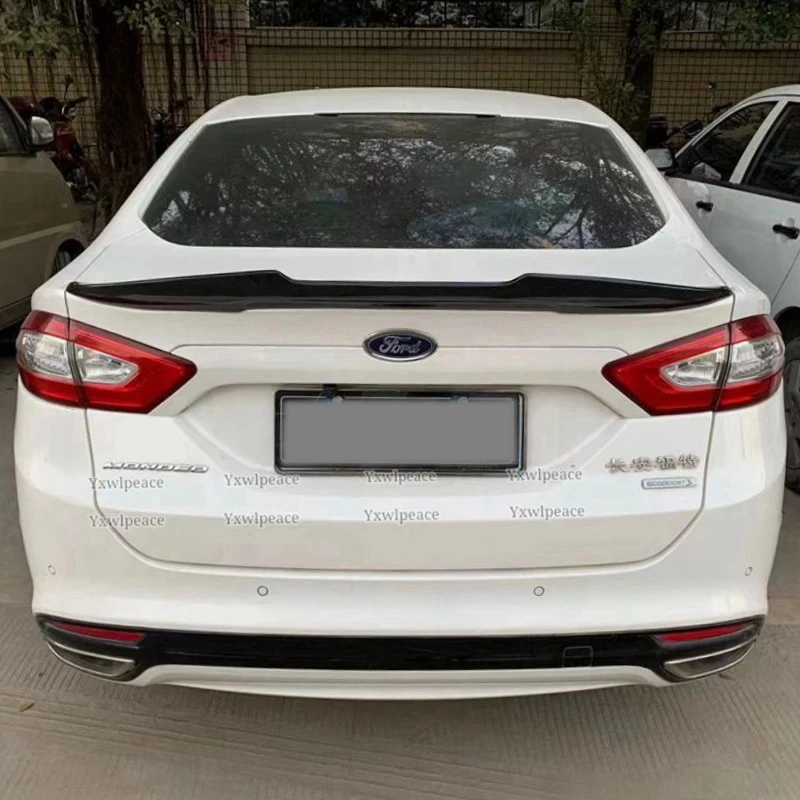 PSM Style High Quality Real Carbon Fiber  Rear Trunk Lip Spoiler Wing Car Styling for Ford Mondeo/Fusion 2013 2014 2015-2021