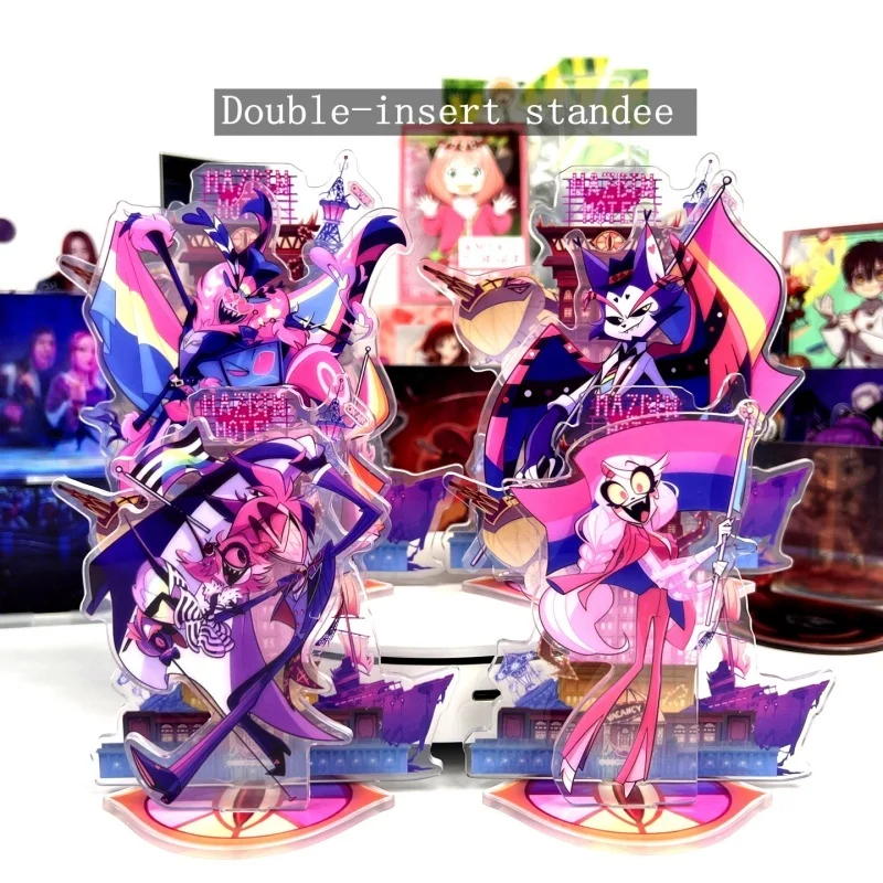 

Anime Hazbin Hotel Velvette Vox Stand Model Desk Decor Cosplay Anime Figure Cartoon Acrylic Standing Sign Ornament Festival Gift