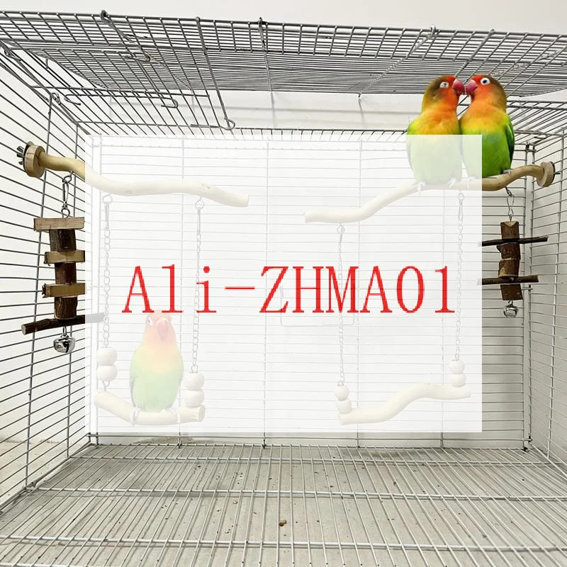 1 Piece of Accessory, Color and Style Shipped Randomly, Parrot Suspension Bridge Toy, Budgerigar, Lovebird, Cockatiel Toy, Swin