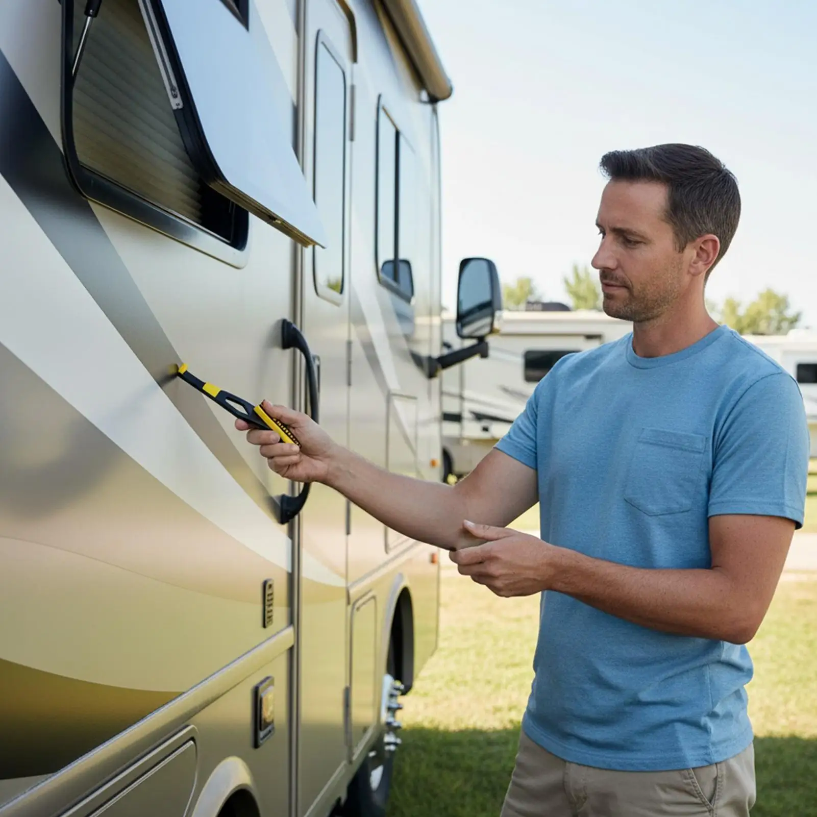 Ersatz für Wohnmobil-Fensterriegel, 2-teilig, Sicherheits-Ausgangsbefestigung, Wohnmobil-Ausgangsfensterriegel für Reiseanhänger, Fahrer, Outdoor, Camping, Auto