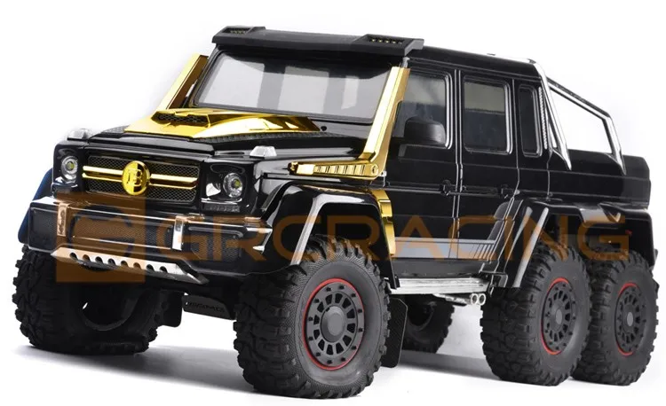 GRC 1/10 Electroplating Gold Radiator Grille / Engine Cover / Flares Vents / Snorkels For TRX4 G500 TRX6 G63 Body Parts Upgrade