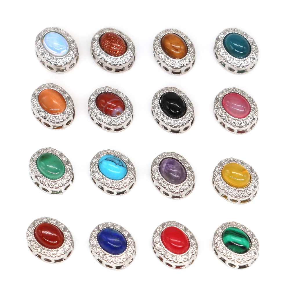 

8x6mm Oval Cabochon Nepalese Bead Natural Crystal Accessories DIY Creative Gemstone Jewelry Earrings Ring Bracelet Women Pendant