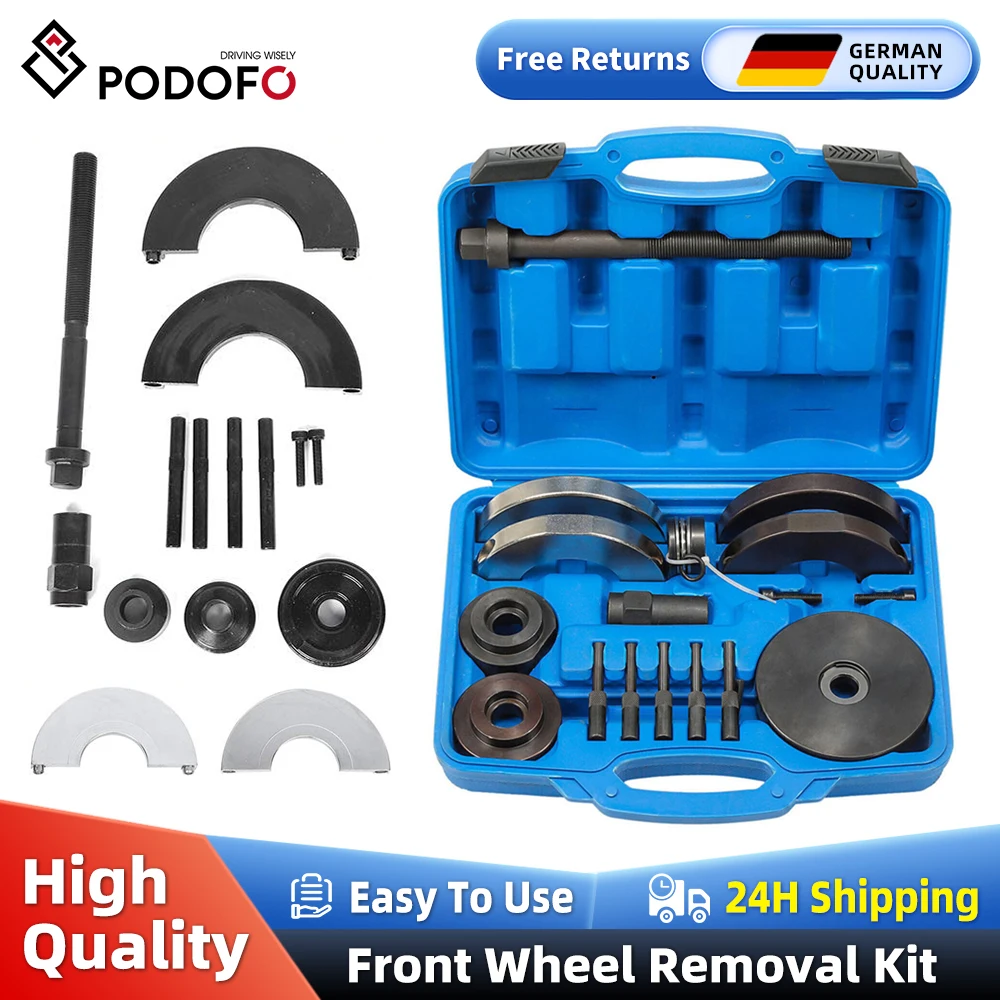 Podofo 72mm Strumento di rimozione cuscinetto ruota per Focus II/Audi A1/VW Polo 2002/Skoda Fabia con cerchi GEN2 Strumenti di rimozione mozzo ruota