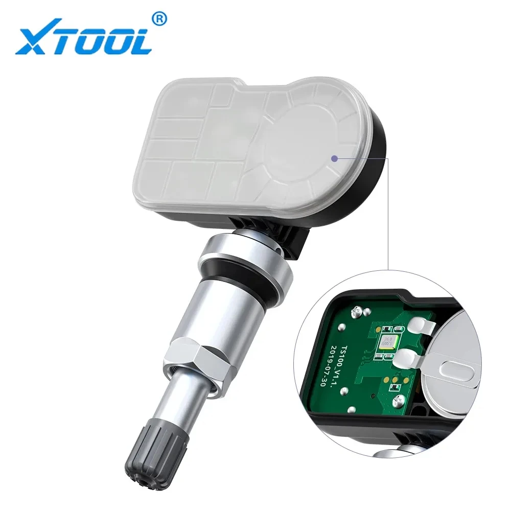 مستشعر XTOOL TPMS TS100 PRO ثنائي التردد (315 ميجا هرتز + 433 ميجا هرتز) تحديث عالمي قابل للبرمجة على مستوى OE من أجهزة استشعار TS100
