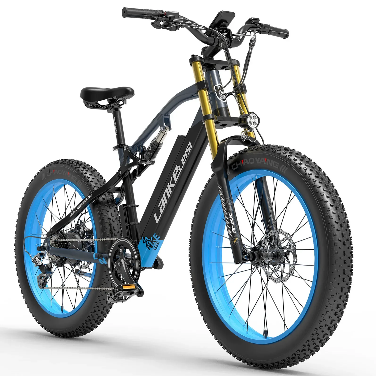 Kép 3: LANKELEISI RV700 1000W hátsó huby motoros 48V16AH REMOVEABLE Akkumulátor Dublőz Abbahagyás Vízépítéstan Fék 26*4.0 Busás Elektromos Havazik Bicaj