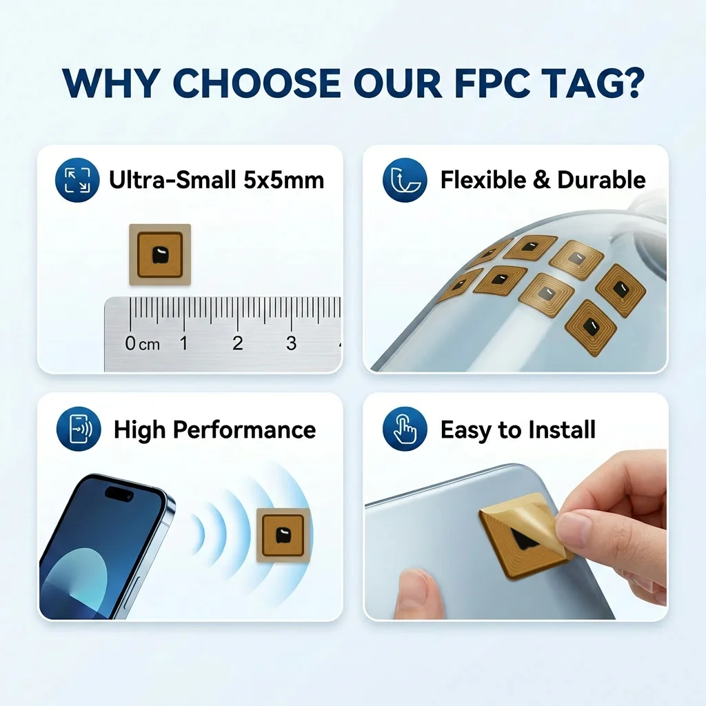 Mini Etiqueta NFC NTAG213 de 5 - Nfc Tag Programmable reseña y precio