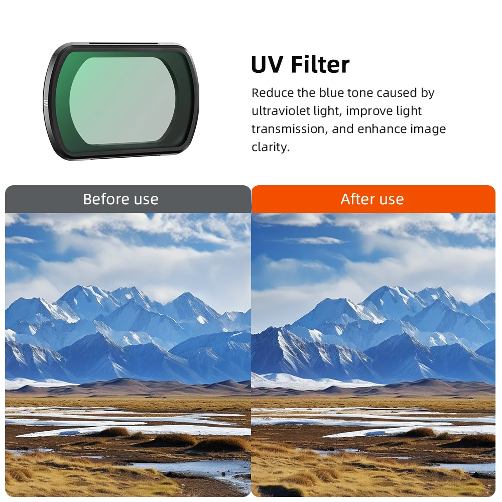 BRDRC UV/CPL/ND مجموعة مرشحات ل DJI Osmo Pocket 3 كاميرا ذات محورين زجاج بصري طلاء نانو HD تصوير جيب 3 ملحقات