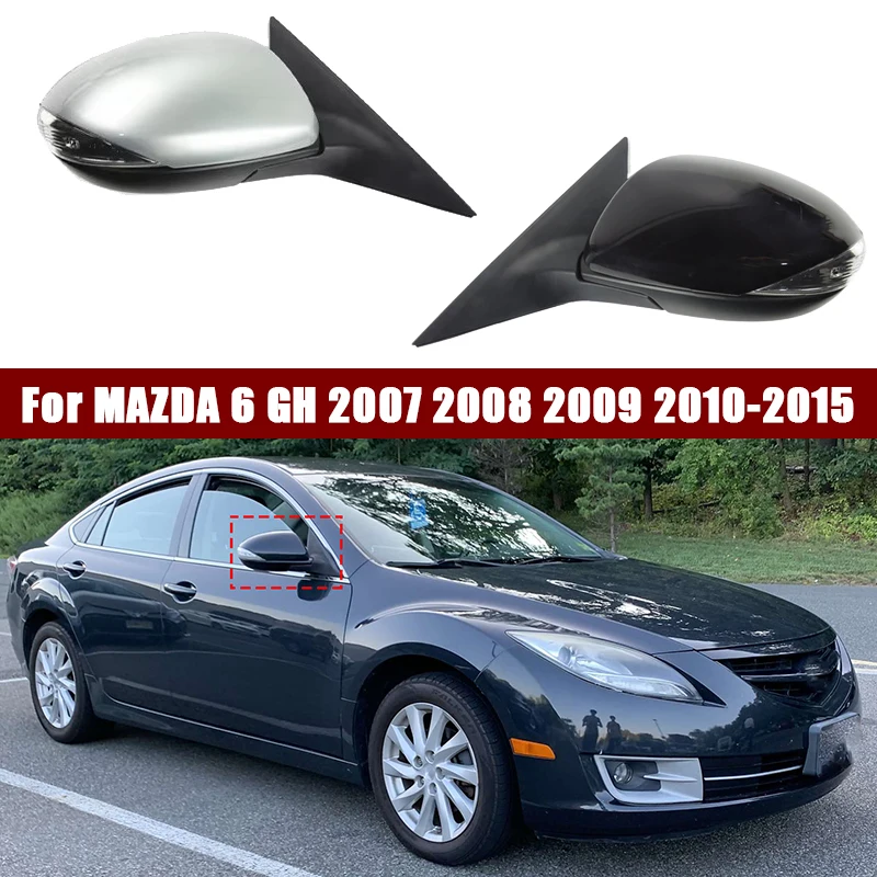 

8pin Rearview Side Mirror Assembly For Mazda 6 GH 2007-2015 with heated With Signal Lamp Side Mirror Assembly