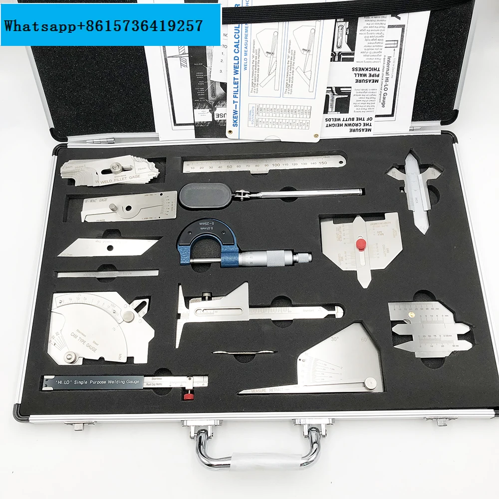 

13piece Combined Suit For Easy To Use And Convenie Test Ulnar Welder Inspection Weld Welding Gauge Gage Kit Soldering Ruler