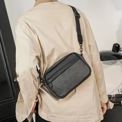 Nova moda bolsa de ombro masculina estilingue estilo coreano bolsa crossbody casual pequeno quadrado crossbody sacos para homens saco do mensageiro