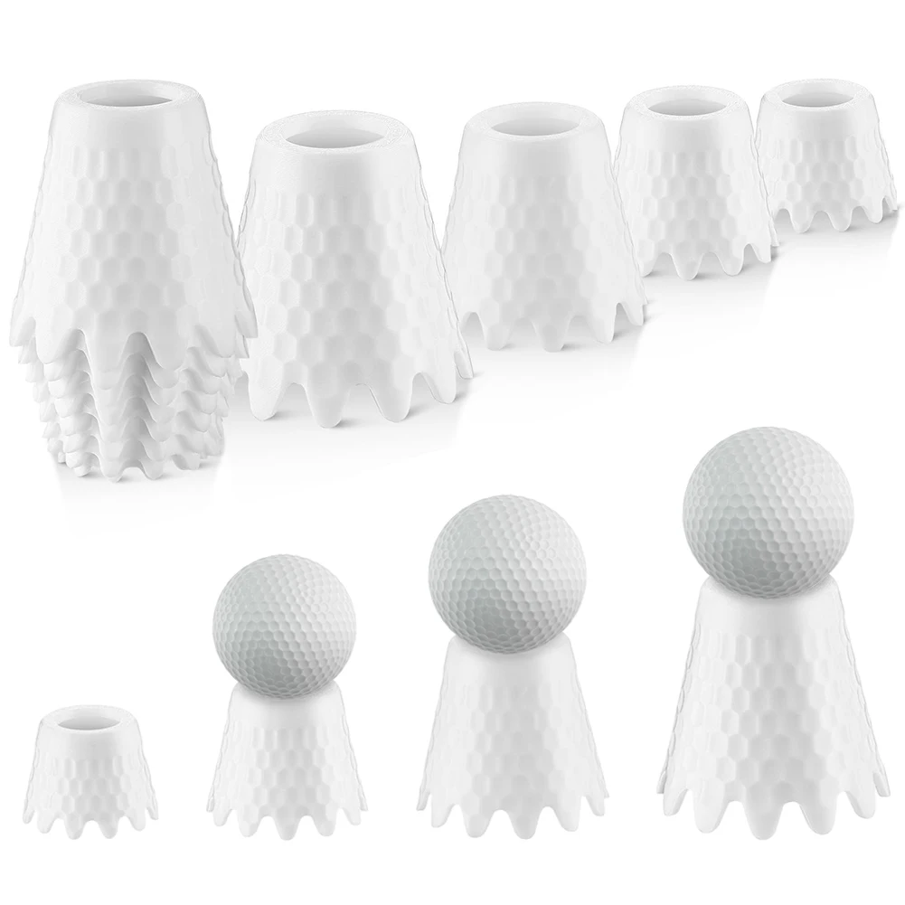 8 عبوات من تي شيرتات محاكاة الجولف من مادة البولي يوريثان الحراري بارتفاع من 1/4 بوصة إلى 2 بوصة للعشب الشتوي الداخلي والخارجي ونطاق القيادة #1