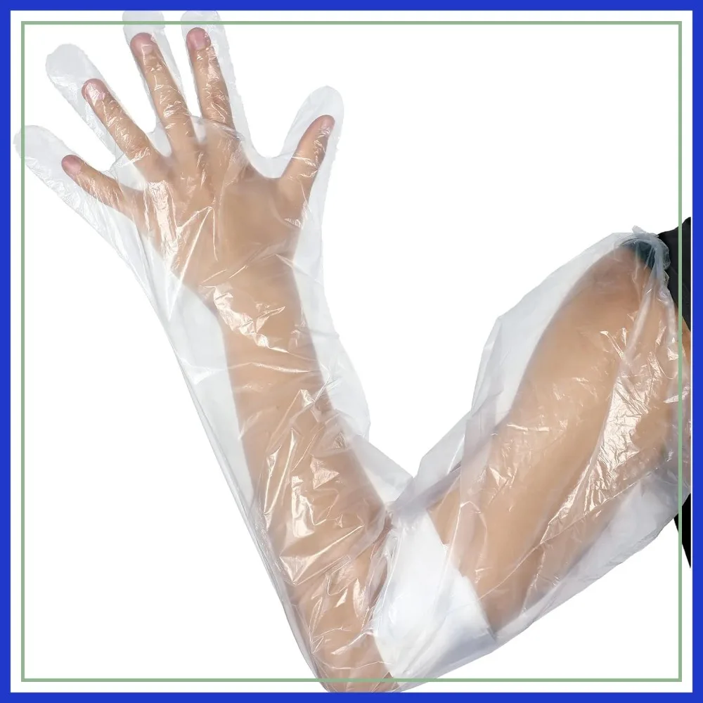 

50 Pcs Waterproof Arm Cast Cover for Shower Bath, Adult Long Cast Protector Bag for Broken Wound Wrist Elbow (35.4 Inch)