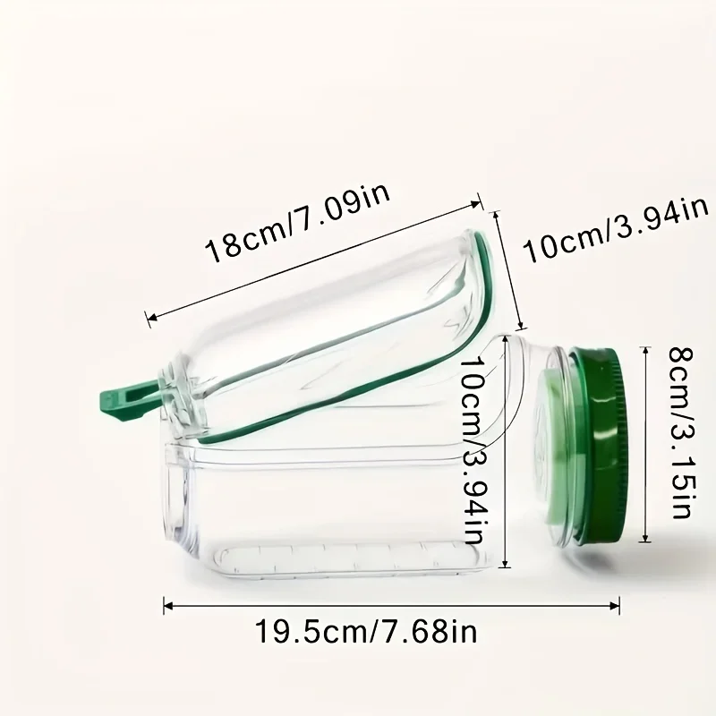 Boîte à salade étanche, récipient à salade en plastique avec couvercle à ouverture latérale, boîte de rangement Portable pour petit déjeuner et fruits, pour pique-nique, maison et bureau