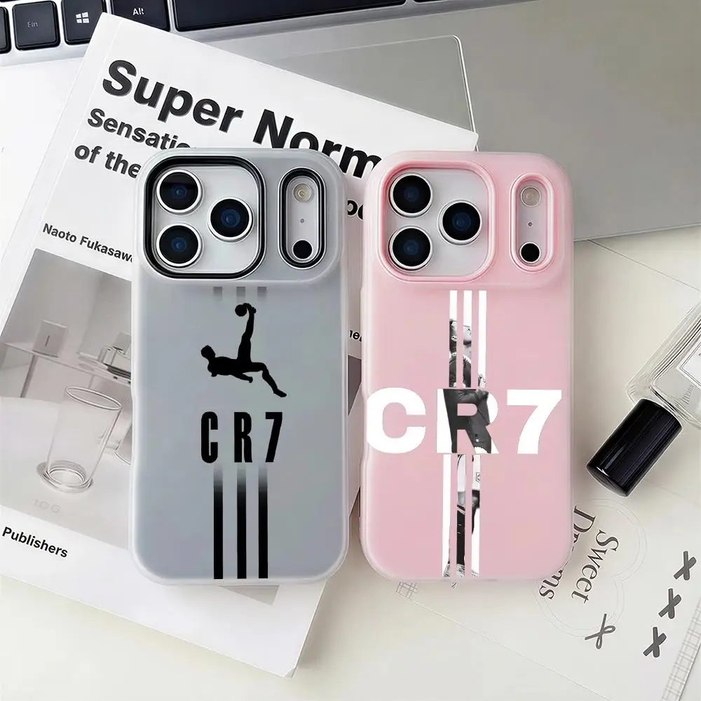 

Чехол для телефона Football Star Number7S 2-в-1: съемный прозрачный чехол с отделениями для карт и фотографий для iPhone 12-17